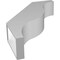 Ekena Millwork 5 1/2-in. W x 22-in. D x 30-in. H Funston Architectural Grade PVC Knee Brace BRCP055X22X30FST - alternate 5